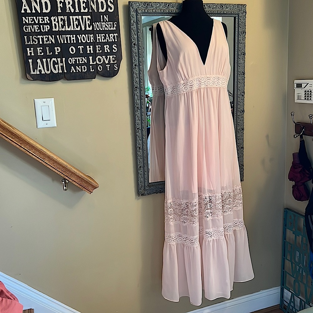 Bebe boho maxi dress size 10.